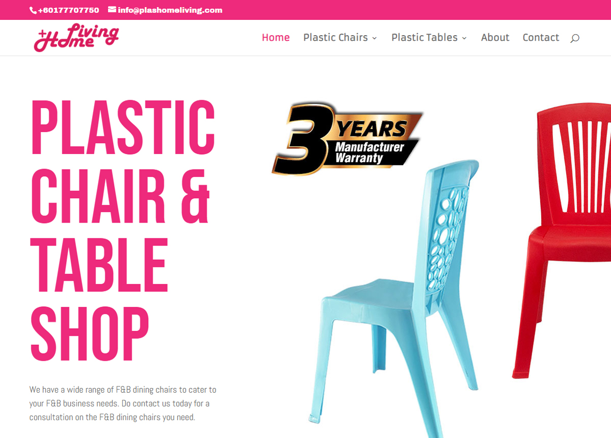 Plastic Chair Table Malaysia | PlasHome Living